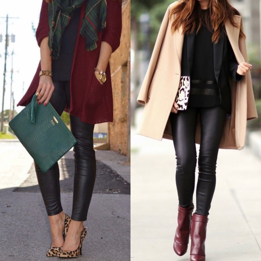 Faux leather leggings ❤️ - Picture 3 of 6